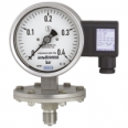 Diaphragm pressure gauge with output signal For the process industry, up to 10-fold overload safety, max. 40 bar