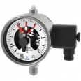 Bourdon tube pressure gauge with switch contacts For the process industry, NS 100 [4