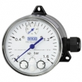 Differential pressure gauge with microswitches With integrated working pressure indication (DELTA-comb)