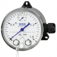 Differential pressure gauge with microswitches With integrated working pressure indication (DELTA-comb) with component testing