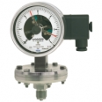 Diaphragm pressure gauge with switch contacts Model 432.56, high overload safety up to 100 bar Model 432.36, safety version, high overload safety up to 400 bar