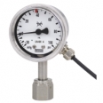 Bourdon tube pressure gauge with switch contacts For UHP (ultra high purity) applications with reed contact model 851
