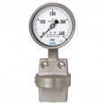 Differential pressure gauge For the process industry, all-metal media chamber