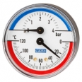 Bimetal thermomanometer For pressure and temperature measurement