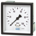 Capsule pressure gauge, copper alloy or stainless steel Edgewise panel design