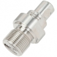 Diaphragm seal with threaded connection Flush diaphragm or with protective plate