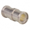 In-line diaphragm seal with sterile connection With union nut (milk thread fitting)